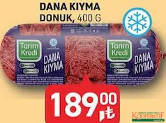 TARIM KREDİ DANA KIYMA DONUK 400 G TARIM KREDİ DANA KIYMA DONUK 400 G